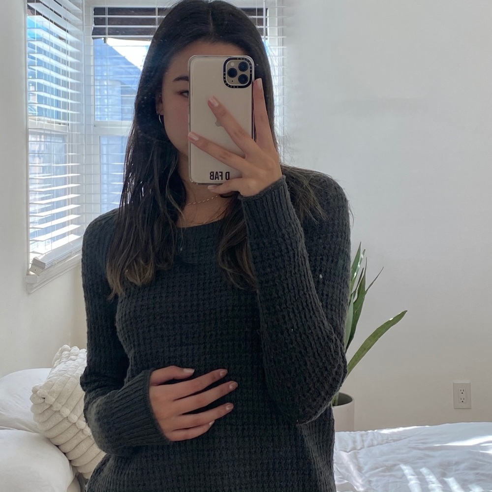 Olive Green Knit Sweater